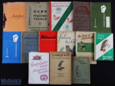 14x Angling Catalogues - William Mills & Son 1929, a rare Manton & Co of Calcutta, 106 pages
