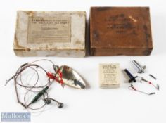 Hardy Fishing Tackle, to include a Hardy spoon with diving weight, a Hardy box, an empty Farlow