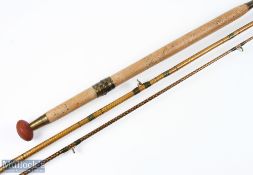 Foster Bros Makers Ashbourne whole cane rod with greenheart tip 10' 6