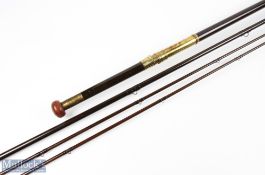 Turnbull, Princes Street, Edinburgh, salmon fly rod, 480 Patent Victoria No 9421, 17' 3pc with spare