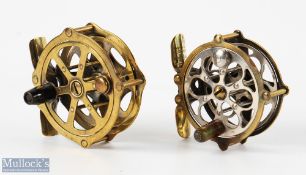 Pflueger Progress Skeletal brass and nickel reel 2.5