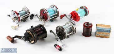 5x Assorted Multiplier Sea Reels - inc Okuma Model TA50, Quantum Blue Runner, Shakespeare 2152,