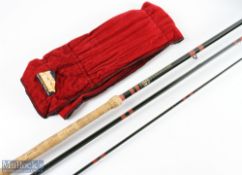 Bruce & Walker Hexagraph hand built in England, salmon fly rod 15' 3pc line 10/11/12#, 24