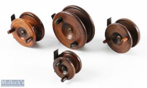 4x Wooden Strapback Reels - in sizes 4