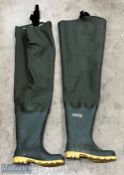 Ocean Fishing Waders size 7 boot, with some wear - holes at the very top of waders