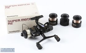 Shimano 5010 Baitrunner Aero GT fixed spool reel, good bail, twin handle, rear tensioner, 3 spare