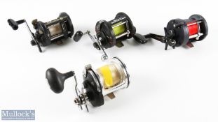4x Assorted Multiplier Sea Reels inc Okuma Classic 300L, Okuma Catalina, Ryobi Trymaster 70 and