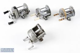 4x Small Multiplier Reels - Shakespeare Triumph 1958 model GE, Pfleuger Supreme 510, Fraser-Kilian