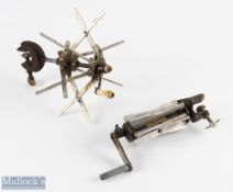 Farlows Sextile Line Dryer with brass 'C' clamp (2 screws missing from alloy arms), works well;