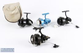 A collection of unusual, fixed spool reels, made up of: Ted Williams 410 No 591 38402, Sears Reebuck