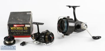 Mitchell 325 fixed spool spinning reel RHW, good bail, light use, runs very well, spare spool,