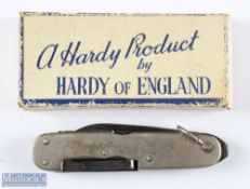 Hardy Bros - The Hardy's Anglers Knife No 3, strong spring to all tools, tip of nail file broken