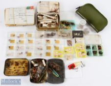 A collection of flies and material, as follows: 26x envelopes of feathers to include brown cuckoo,