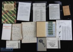 Mixed Selection of Assorted Fishing Ephemera to inc a 1930s handwritten notebook of fishing