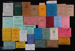 30x Assorted Angling Club Membership Booklets c1898 to 1960s inc Worcester, North West Sussex, River