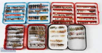 4x Fly Boxes and Flies inc 2x Leeda and a Richard Wheatley box containing 300+ excellent dry flies