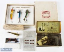 Collection of Vintage Spinning Baits including a boxed presentation set 
