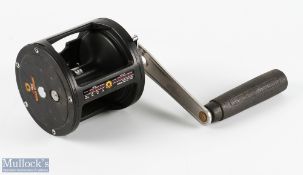 Daiwa Rockcod Special Sealine 910 Sea Reel in black with check on/off, large black handle, runs