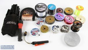 A selection of fishing tackle, made up of: Courtland 444 WF9I in case, looks unused; Scierra