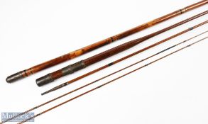 19th century Chas Farlow & Co 10' Greenheart Trout Fly Rod c1880 3 piece rod, with spare tip section