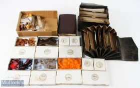 Fly Tying Equipment Collection consisting of 11 labelled boxes of materials from Bambridge of Eton