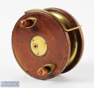 J Bernard London Star Back mahogany salmon reel, 5