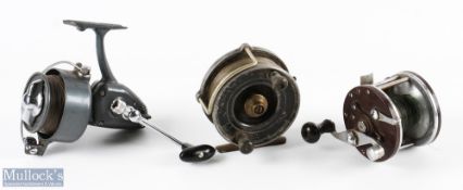 Diamond Super 1200 large fixed spool reel, LHW, good bail, runs well; Bronson USA Sea Rover