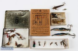 Collection of Hardy Bros Spinning Baits including a pair of 4