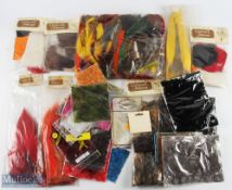 Large selection of cock hackles, buck tail, zonker skins - huge quantity
