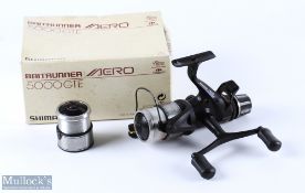 Shimano Aero 5000 GTE Baitrunner fixed spool reel with spare spool, good bail, 5 bearings, double