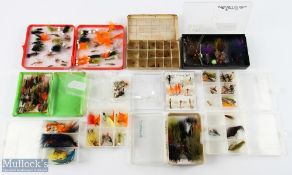 14x packs of various flies made up of small dry flies, boobies, nymphs, lures, sea trout, over 150