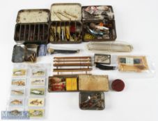 Selection of Assorted Fishing Accessories inc a mixture of assorted lures, minnows and spinners,