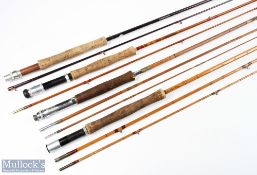H H Norris Leamington Spa split cane fly rod 8'6