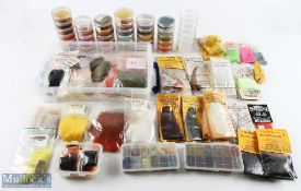 A lifetime's collection of Fly Tying Material, made up of: 6x round stacks of mainly seal's fur