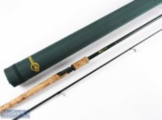 B J Specimen carbon carp rod 12' 2pc with detachable handle, with down locking reel seat, lined