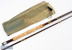 Hardy Alnwick Richard Walker Reservoir Superlite hollow glass fly rod 9' 3