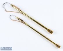 A pair of unnamed (Made in England) 2 draw Gaff/Priests, both extending to 35