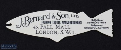 Rare and Fine J Bernard & Son Ltd, 45 Pall Mall, London SW1 Ivorine Hook Scale in the shape of a