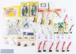 A collection of unused fishing tackle in original packaging: pack of 8x 10g flying 'C's; pack of 13x