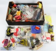 A huge collection of fly tying material to include wool, squirrel tail, marabou, chenille,