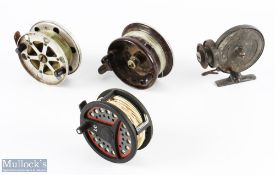 Alvey Model 35 side casting centre pin reel, 3.25