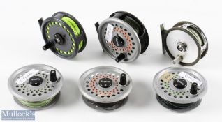 Leeds Rimfly alloy fly reel with 3 spare spools, 3.5