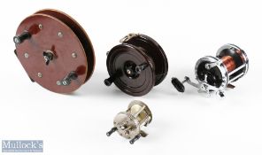 Steelite Bakelite centre pin reel, 4.75