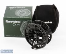 Snowbee Onyx lightweight large Arbor alloy fly reel 4.25