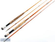 Mitre - Hardy hollow glass trout fly rod 9' 2pc line 6#, alloy uplocking reel seat, MCB; Hardy