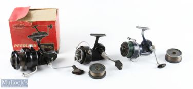 L'Alcedo Italy fixed spool reel, LHW, good bail, spare spool, runs well, instructions and box (