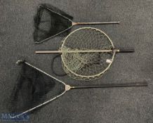 Gye Landing net, plus 2 Hardy Folding landing nets, with some signs of wear