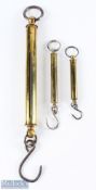 Hardy Alnwick Salter spring balance scales 0 - 30lb; Chas Farlow & Co, 191 The Strand, London,