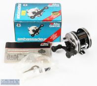 ABU Garcia Ambassadeur 4600C Multiplier Reel in silver finish, overall very good condition with