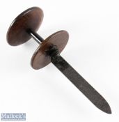 19th century Bank Runner having steel spike with 4